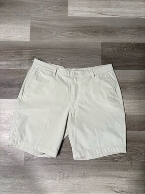 FootJoy Cream Flat Front Men's Golf Shorts